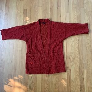 Curator SF Jules Cardigan oxblood red